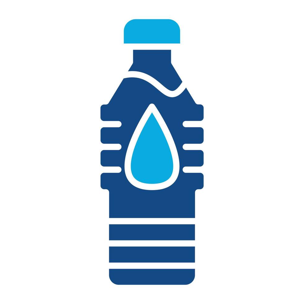 icône de deux couleurs de glyphe d'eau vecteur