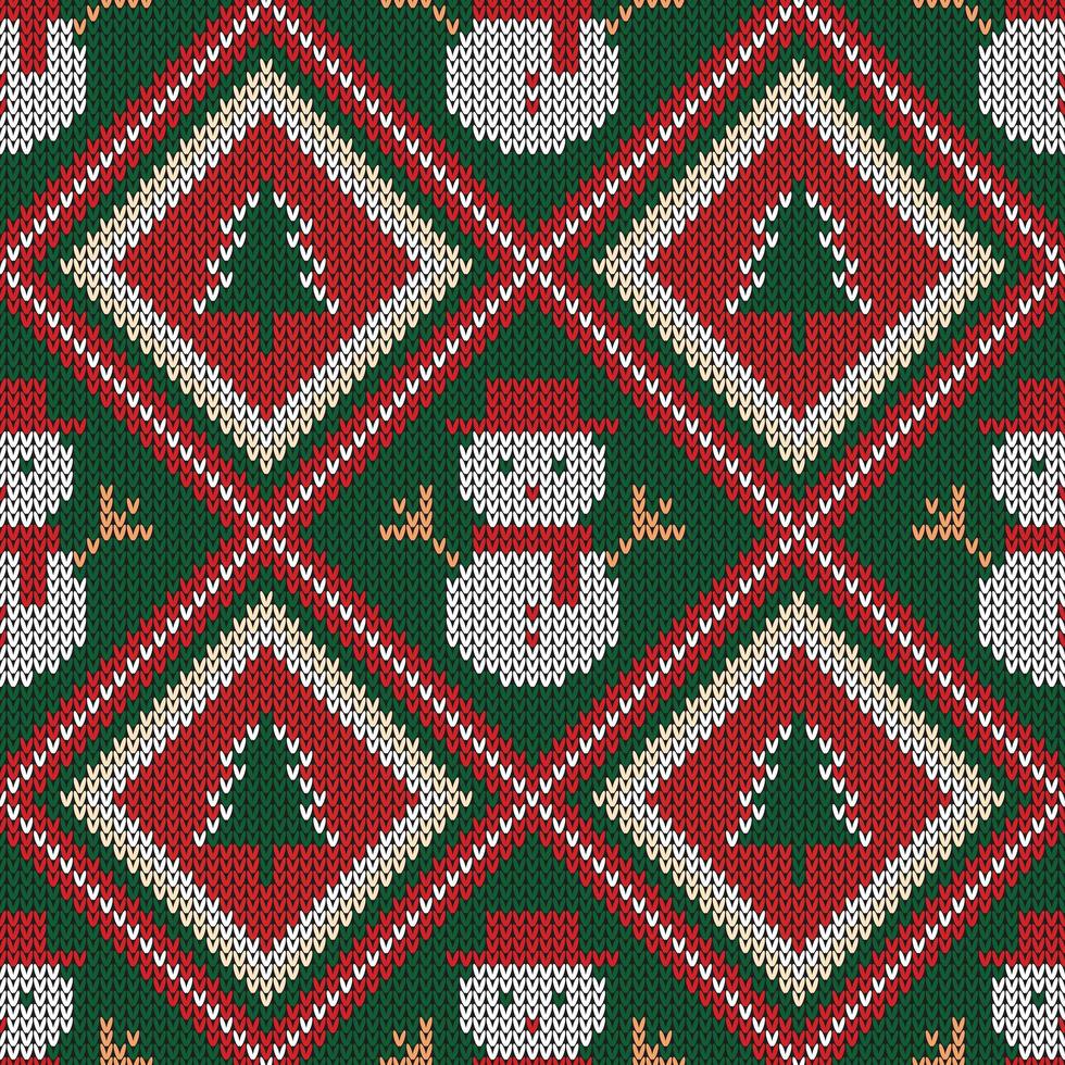 motif tricoté de Noël vecteur