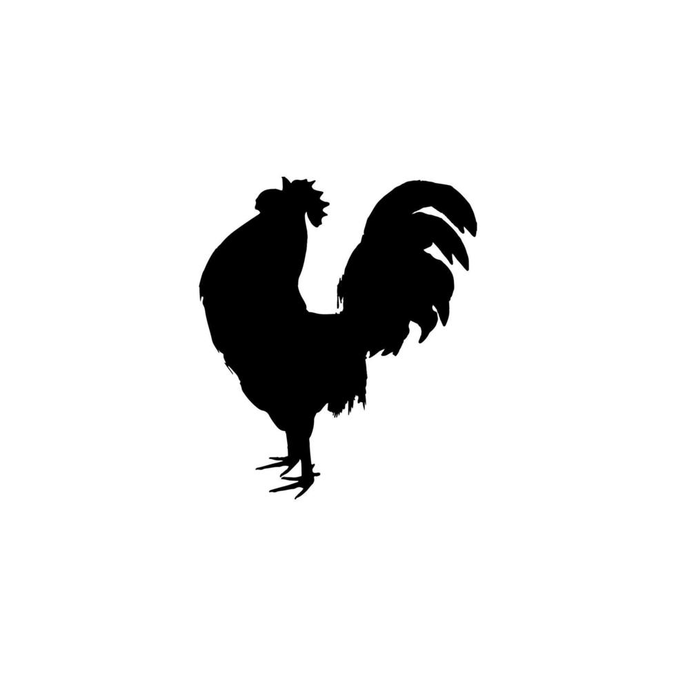 icône de coq. symbole de fond d'affiche de grande vente de nourriture de coq de style simple. élément de conception de logo de marque de coq. impression de t-shirt de coq. vecteur pour autocollant.