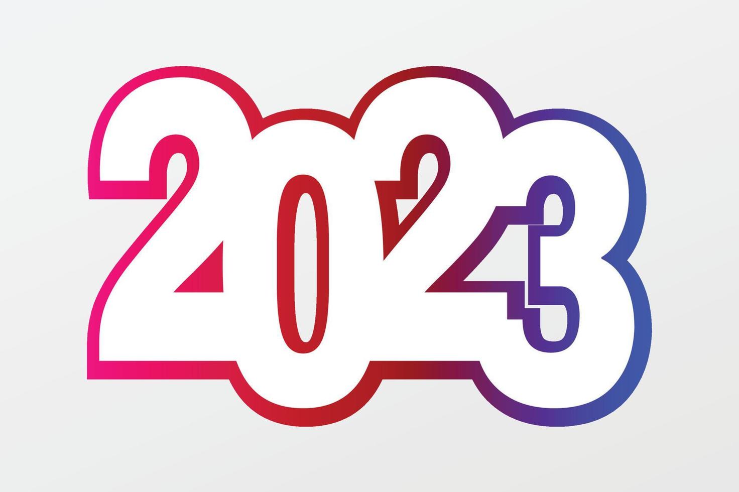 bonne année 2023 bannière et affiche vecteur