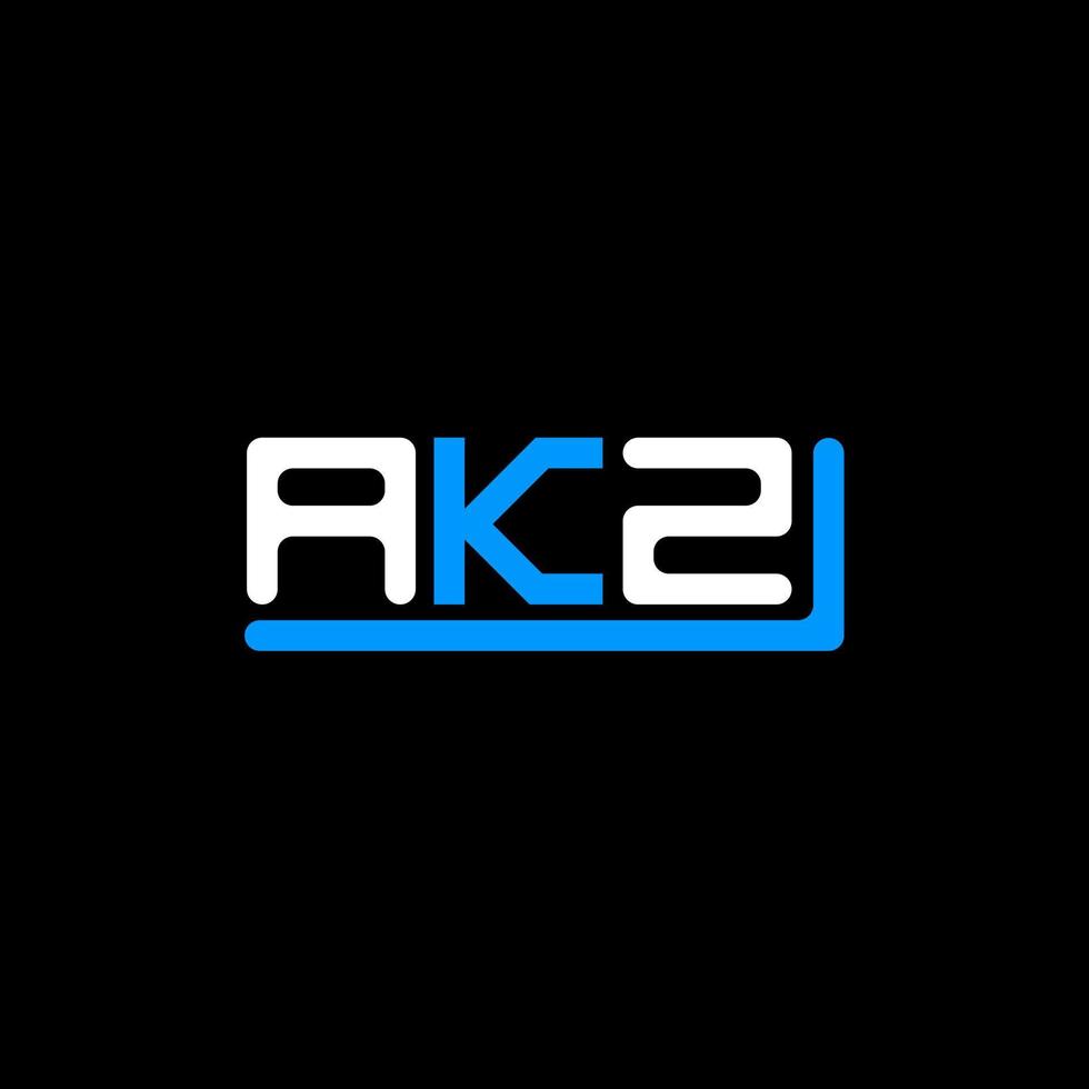 création de logo de lettre akz avec graphique vectoriel, logo akz simple et moderne. vecteur