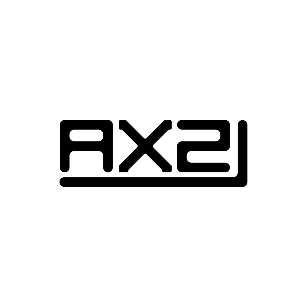 conception créative du logo axz letter avec graphique vectoriel, logo axz simple et moderne. vecteur