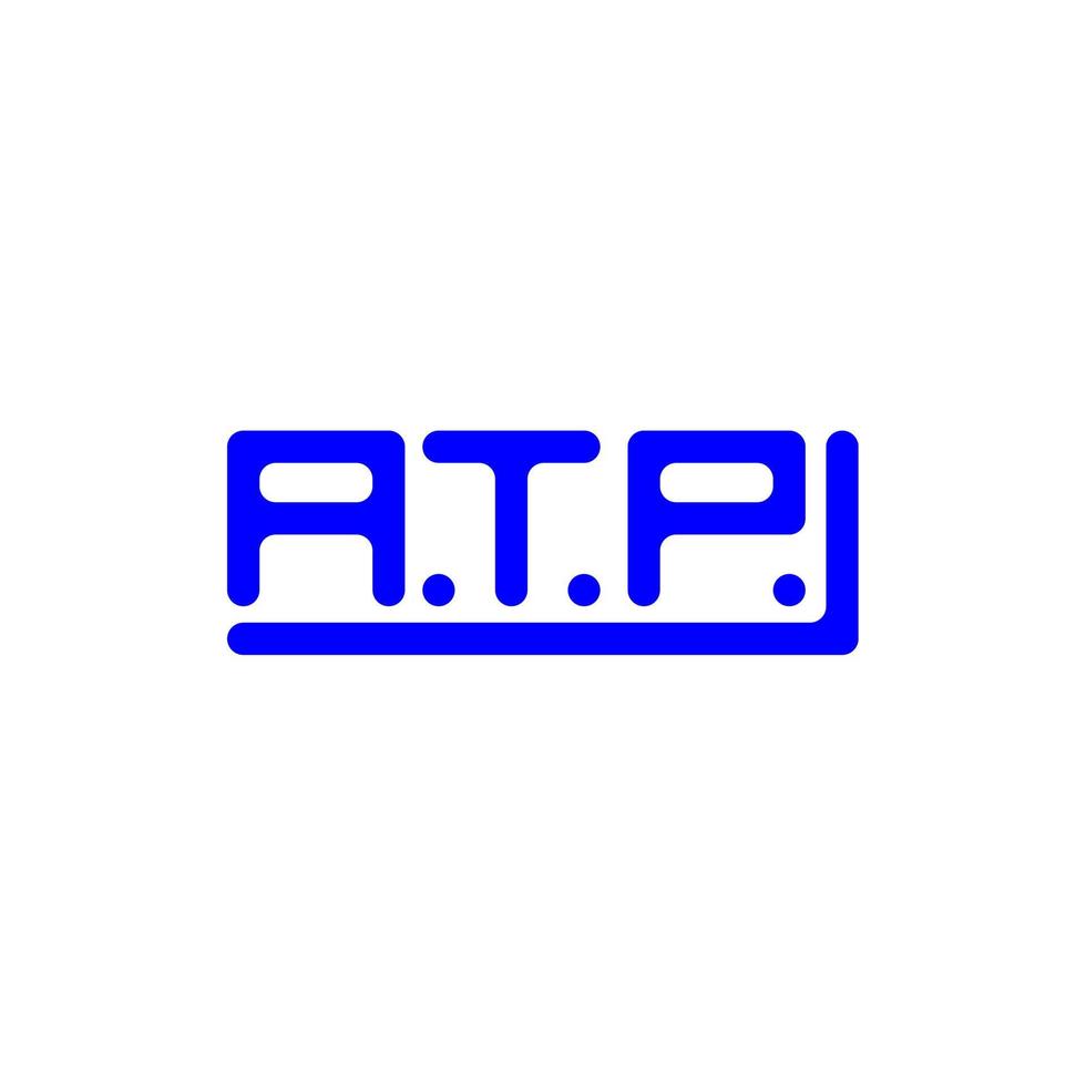 conception créative du logo atp letter avec graphique vectoriel, logo atp simple et moderne. vecteur