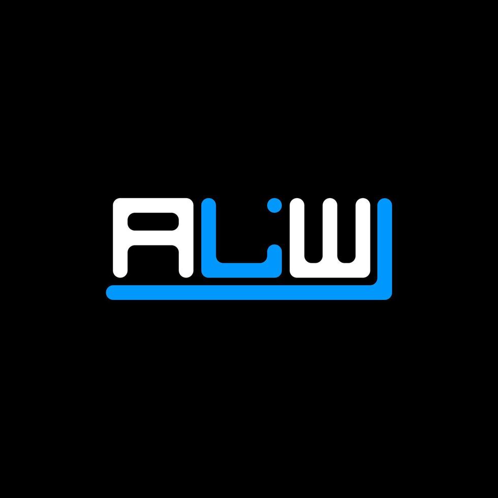 création de logo de lettre alw avec graphique vectoriel, logo alw simple et moderne. vecteur