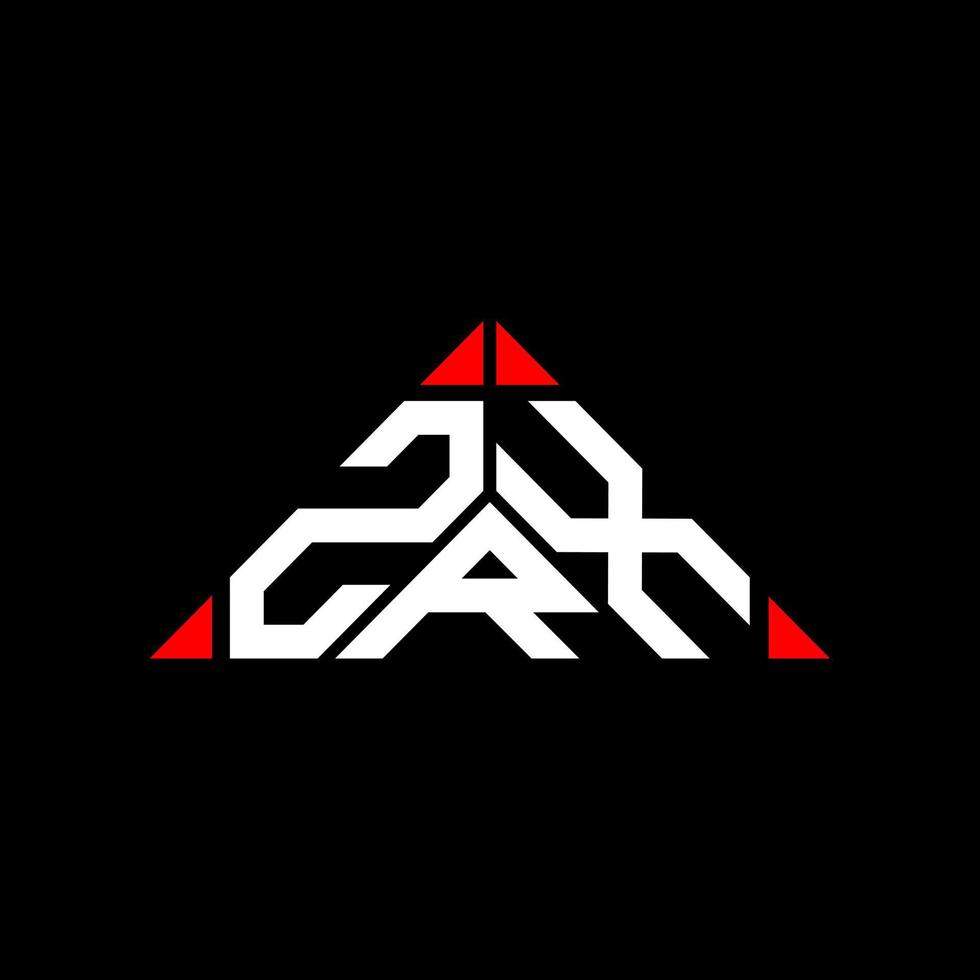 conception créative du logo de lettre zrx avec graphique vectoriel, logo zrx simple et moderne. vecteur