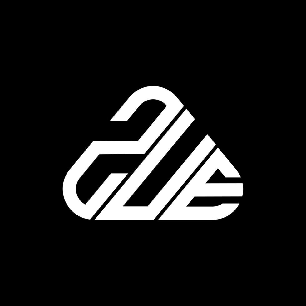 création de logo de lettre zue avec graphique vectoriel, logo zue simple et moderne. vecteur