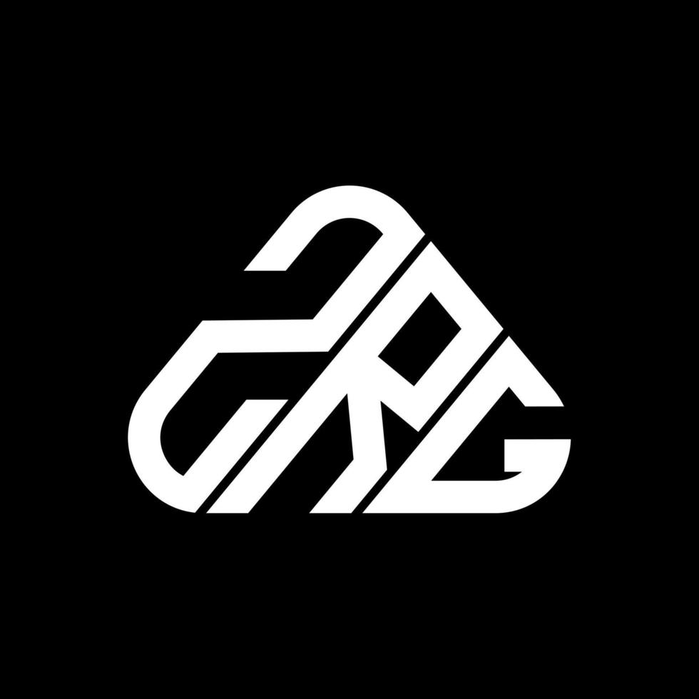 création de logo de lettre zrg avec graphique vectoriel, logo zrg simple et moderne. vecteur