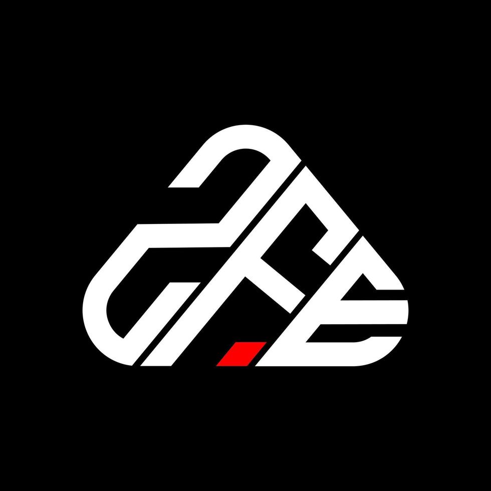 conception créative de logo de lettre zfe avec graphique vectoriel, logo zfe simple et moderne. vecteur