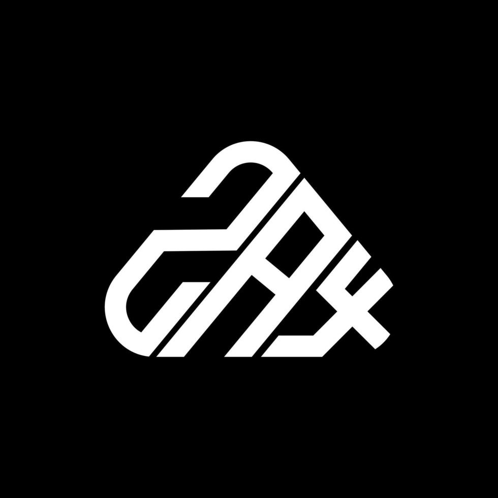 création de logo de lettre zax avec graphique vectoriel, logo zax simple et moderne. vecteur