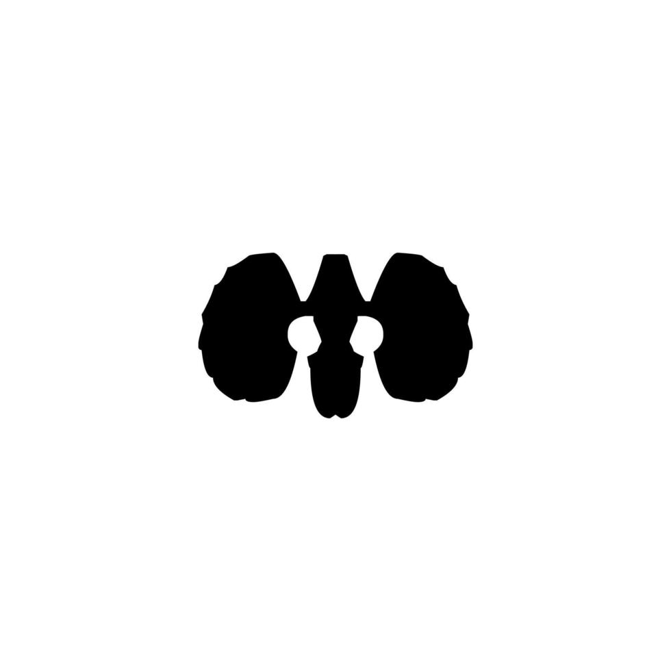 icône pulmonaire. symbole de fond d'affiche de maladie pulmonaire de style simple. élément de conception de logo de marque de poumon. impression de t-shirt pulmonaire. vecteur pour autocollant.