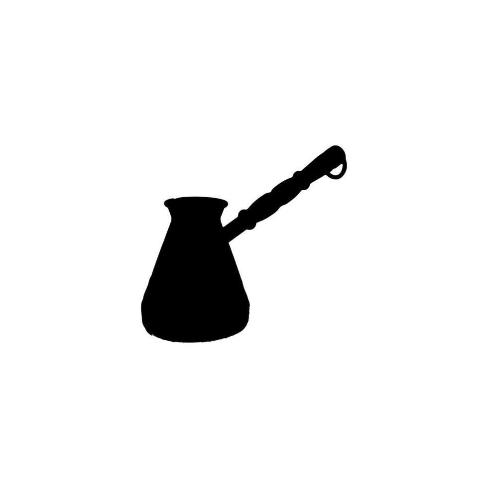 icône cezve. symbole de fond d'affiche de café de style simple. élément de conception de logo de marque de café. impression de t-shirts cezve. vecteur pour autocollant.