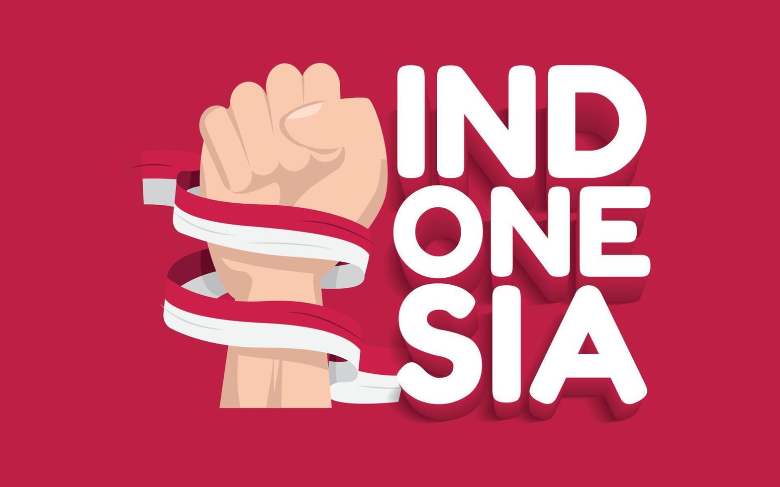 modèle de conception de bannière pour la fête de l'indépendance de l'indonésie vecteur