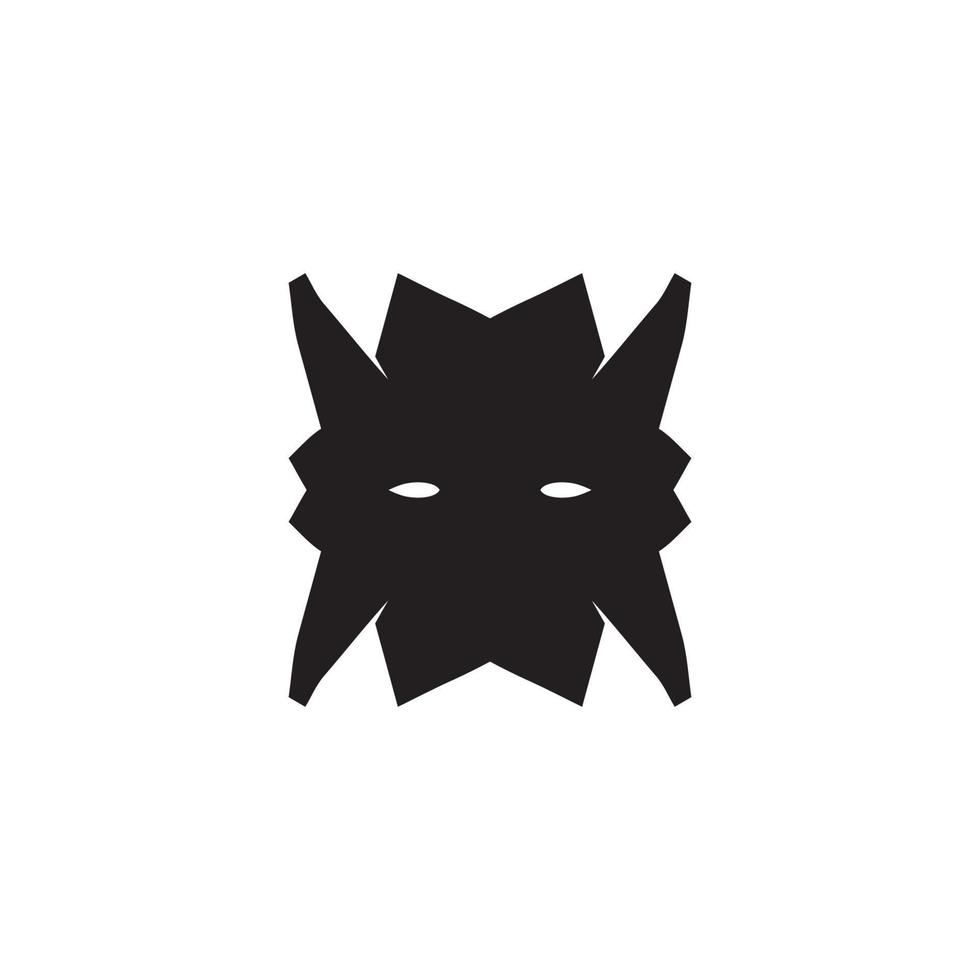 icône de masque d'horreur. symbole de fond d'affiche de mascarade de style simple. élément de conception de logo de marque de masque. impression de t-shirt de masque d'horreur. vecteur pour autocollant.