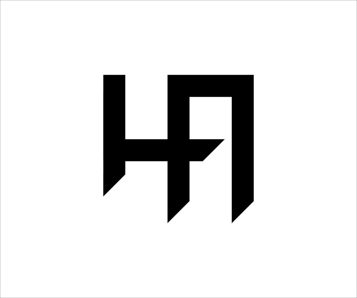 ha logo. ha modèle vectoriel de conception de logo de lettre initiale. vecteur de modèle de conception de logo ha. modèle de vecteur de conception de logo lettre ha. ha création de logo créatif.