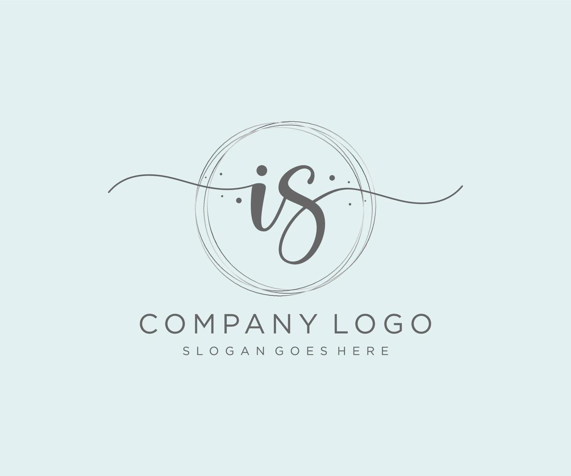 l'initiale est un logo féminin. utilisable pour les logos nature, salon, spa, cosmétique et beauté. élément de modèle de conception de logo vectoriel plat.