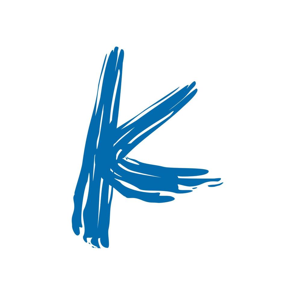 logo initial de l'eau éclaboussure k vecteur