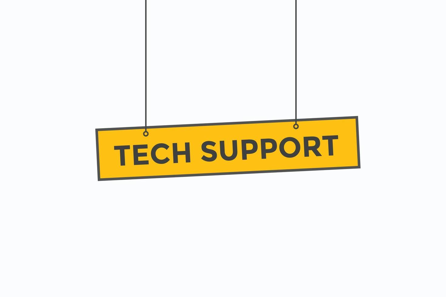 support technique bouton vectors.sign étiquette bulle support technique vecteur