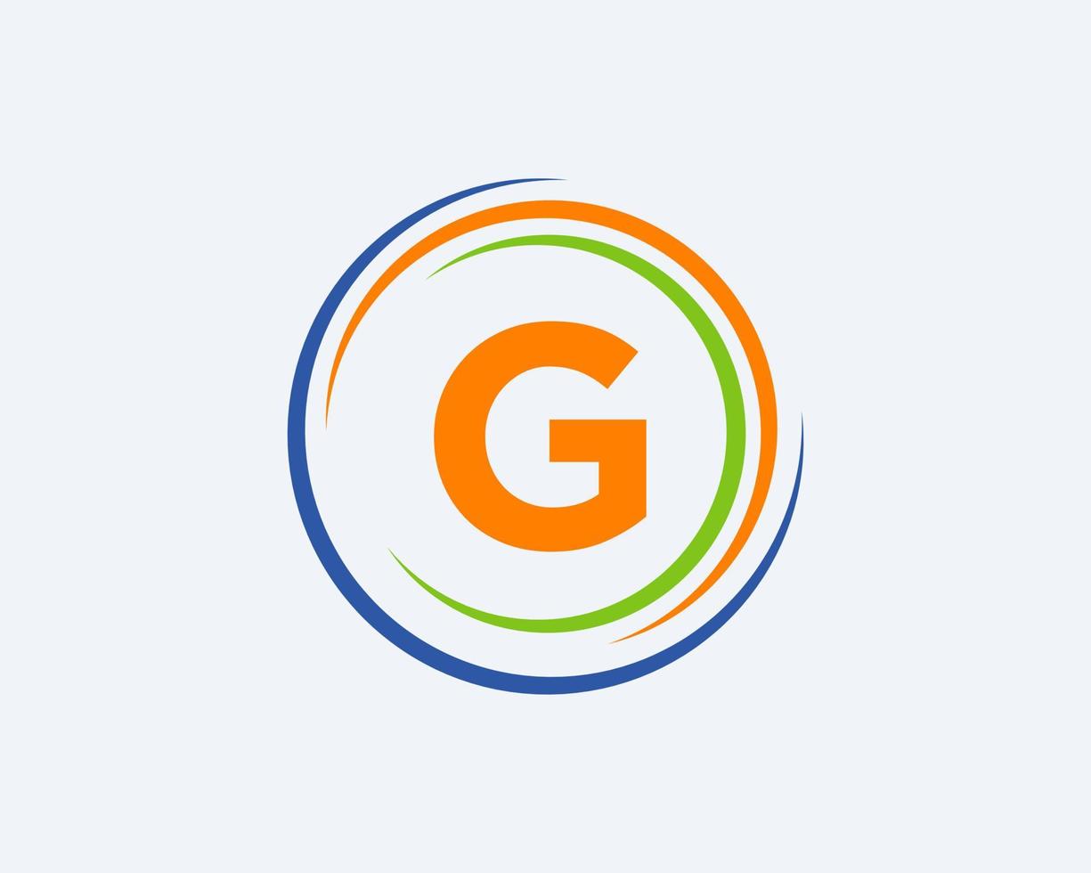 modèle de logo d'entreprise lettre g initiale vecteur