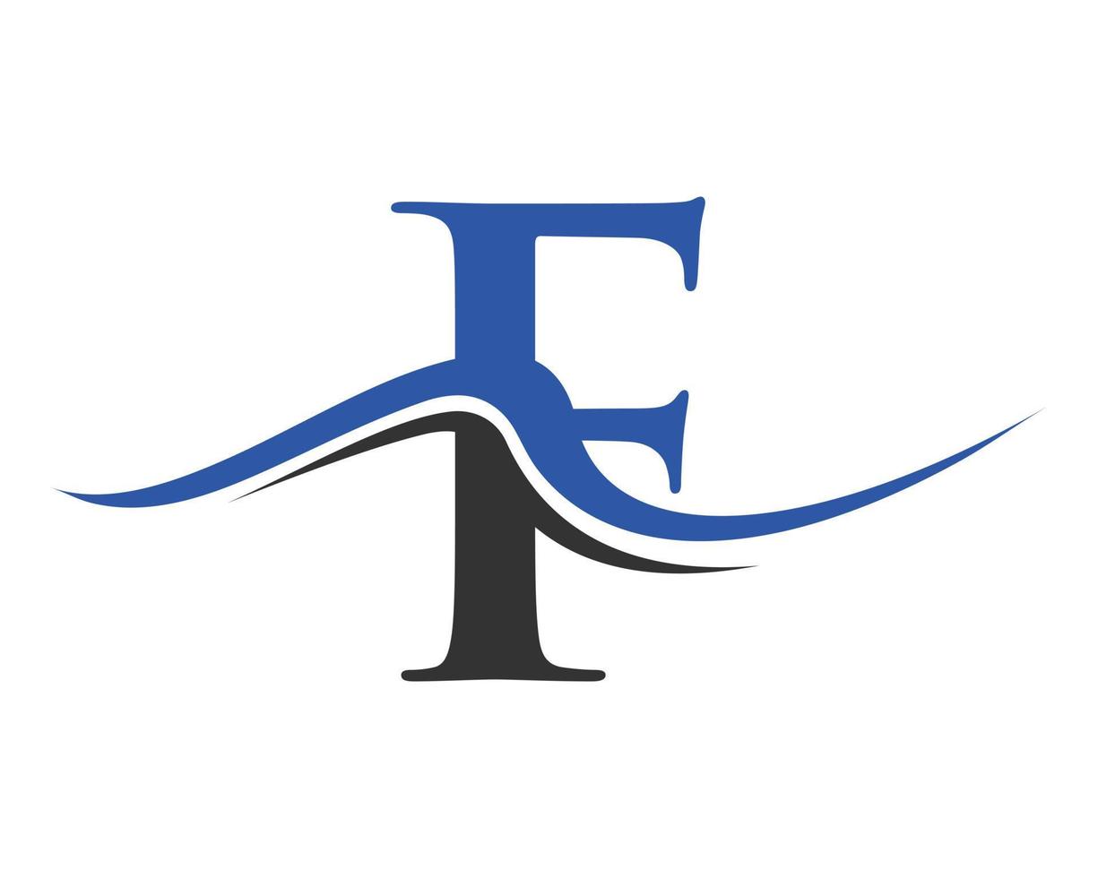 création de logo lettre initiale f. monogramme et modèle de vecteur de logotype alphabet créatif