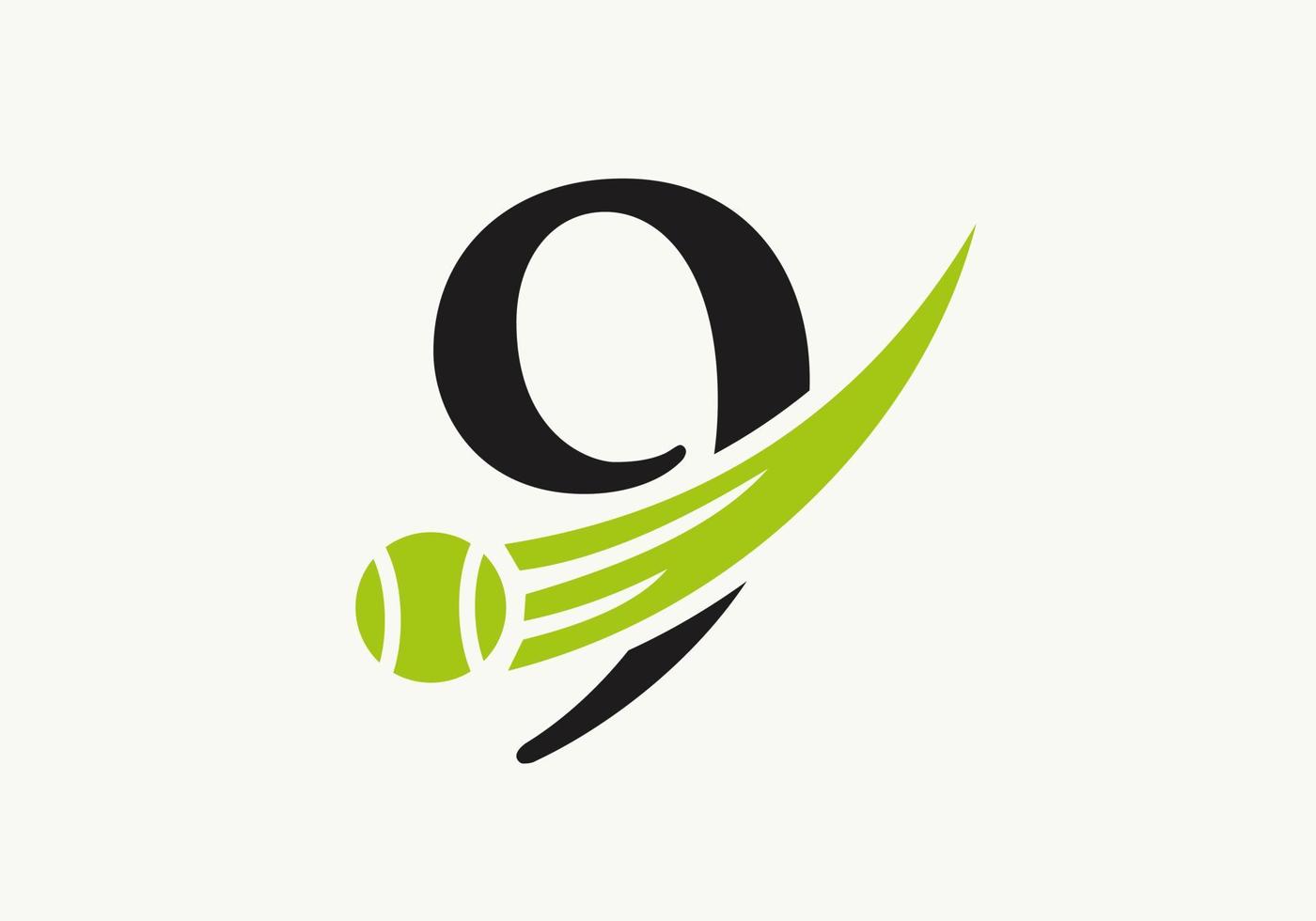 modèle de conception de logo lettre 9 tennis. logo du club de l'académie des sports de tennis vecteur