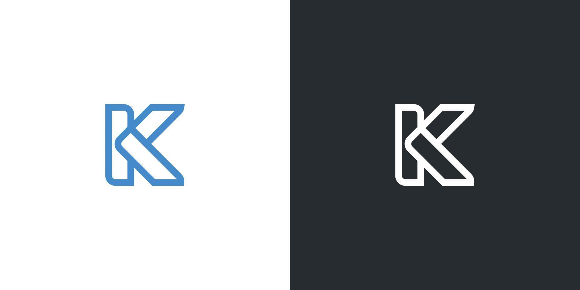 vecteur de conception de logo icône lettre k