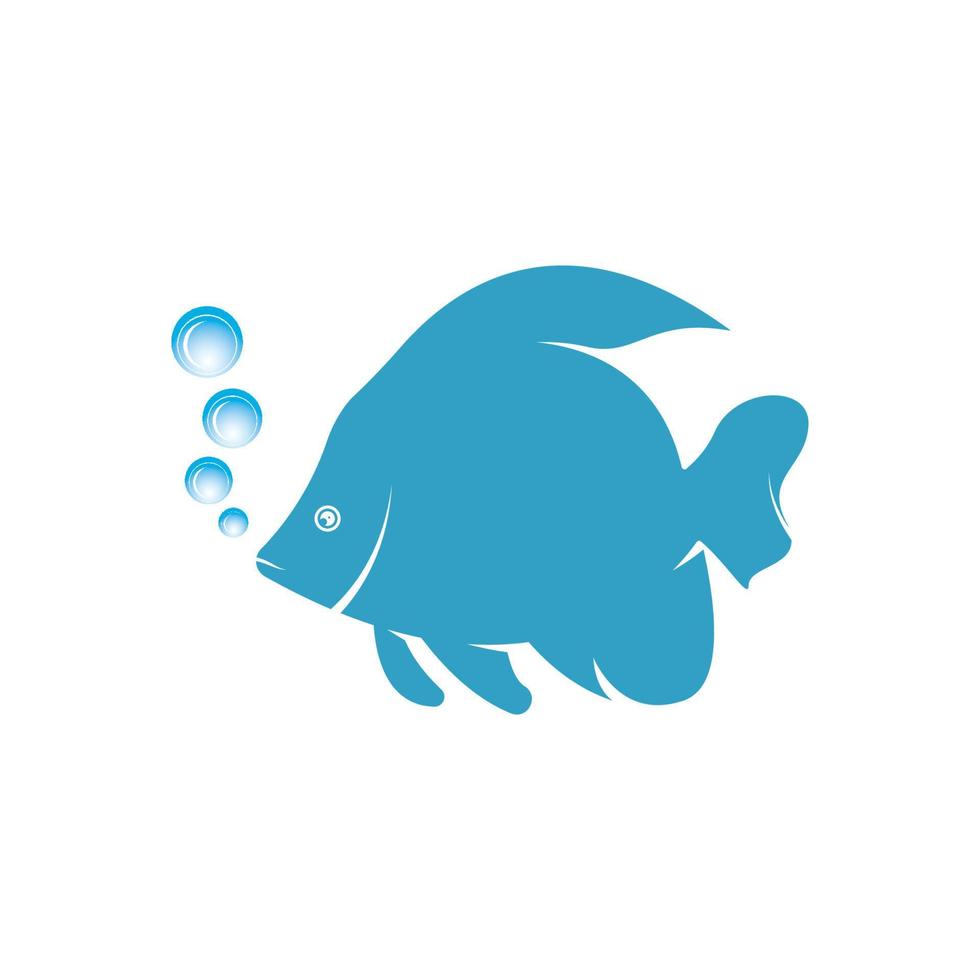 modèle d'icône de logo de poisson créatif vecteur