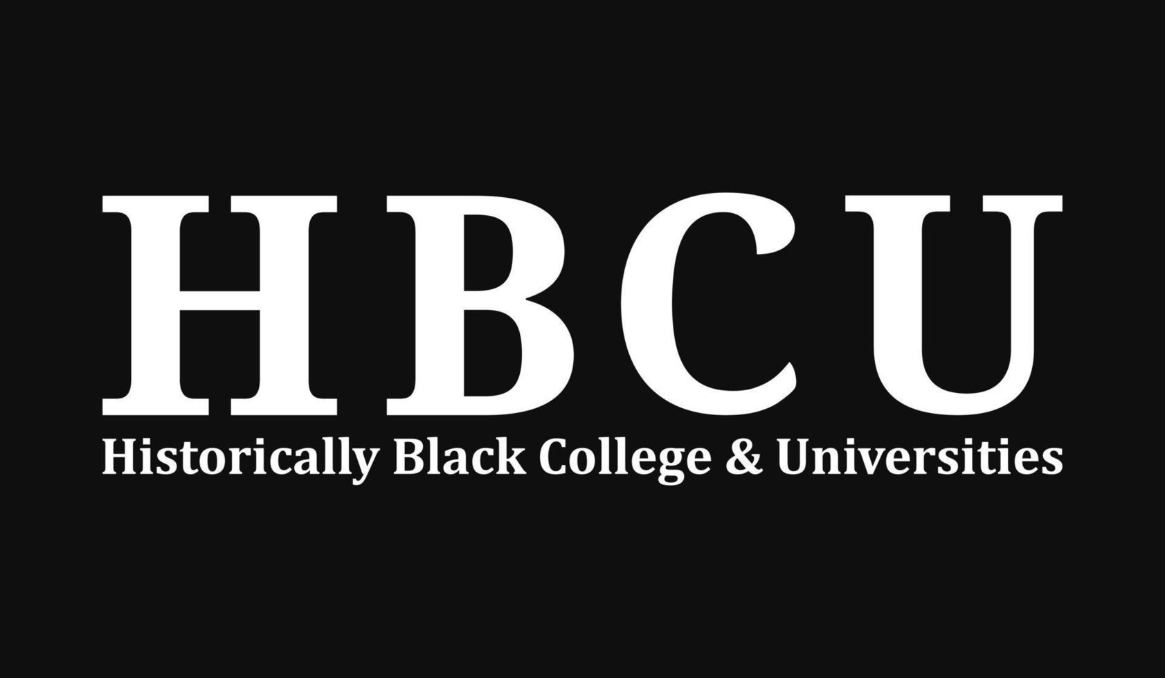 conception de t-shirt hbcu historiquement noir pour les collèges et les universités vecteur