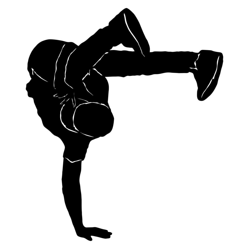 logo icône break dance vecteur