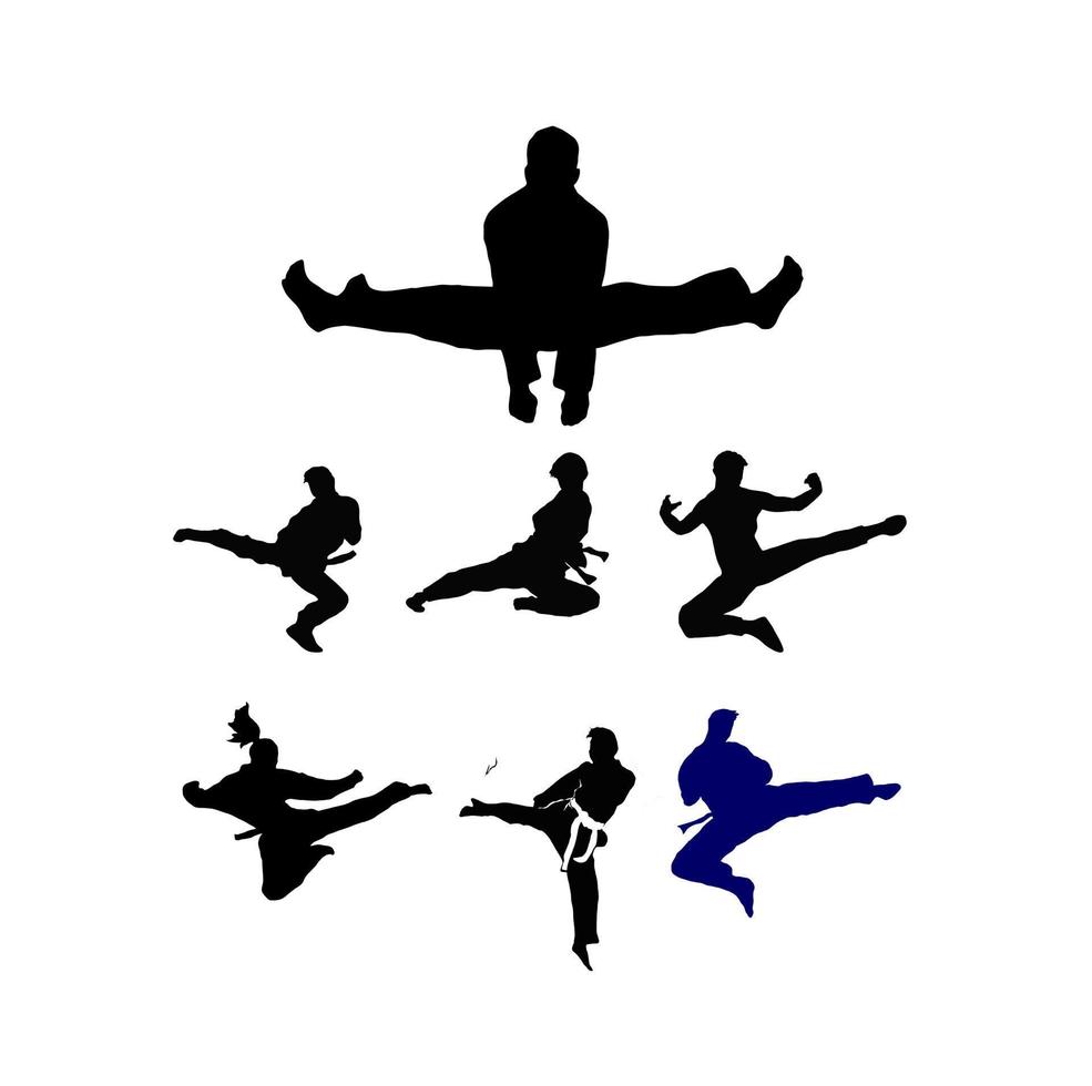 pencak silat illustration artline vecteur