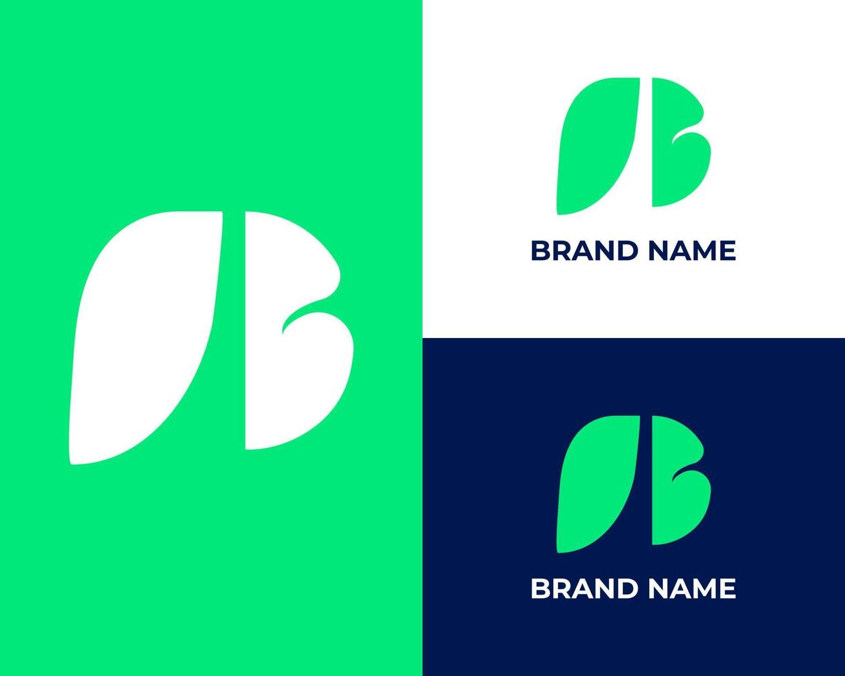 lettre créative et minimaliste bp pb logo design, pb bp look moderne vecteur