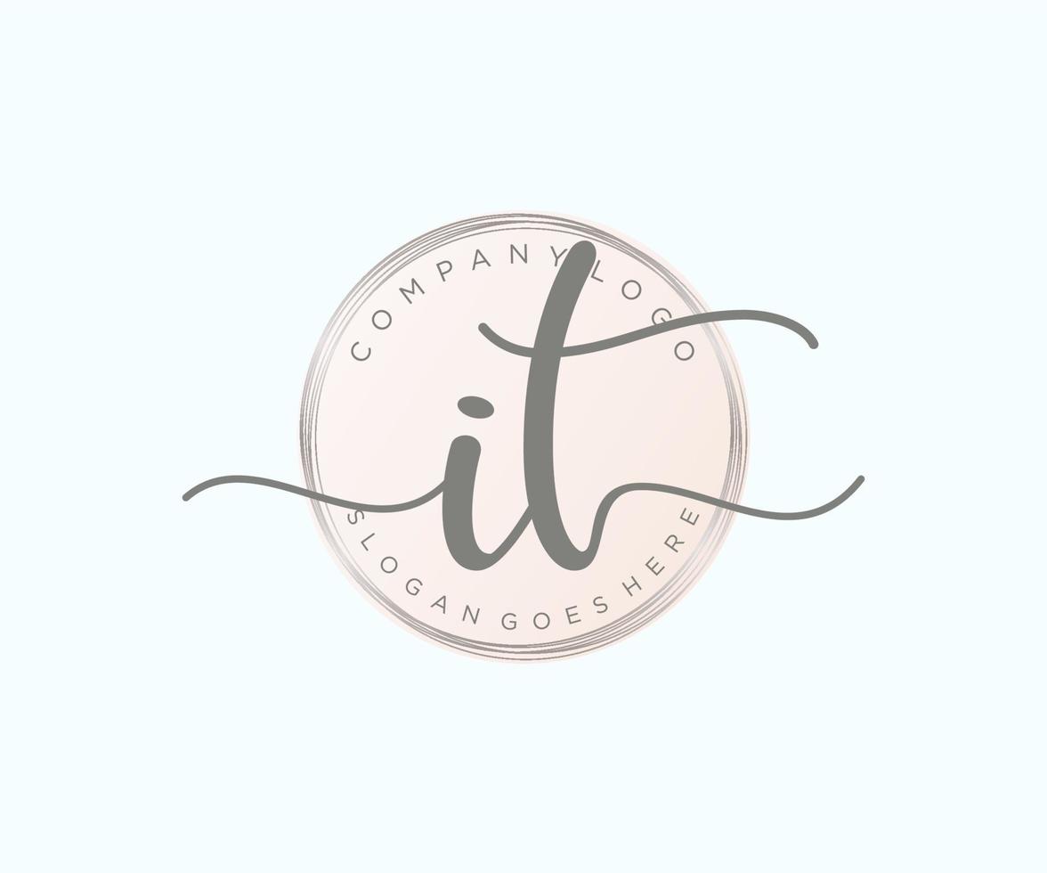 initiale du logo féminin. utilisable pour les logos nature, salon, spa, cosmétique et beauté. élément de modèle de conception de logo vectoriel plat.