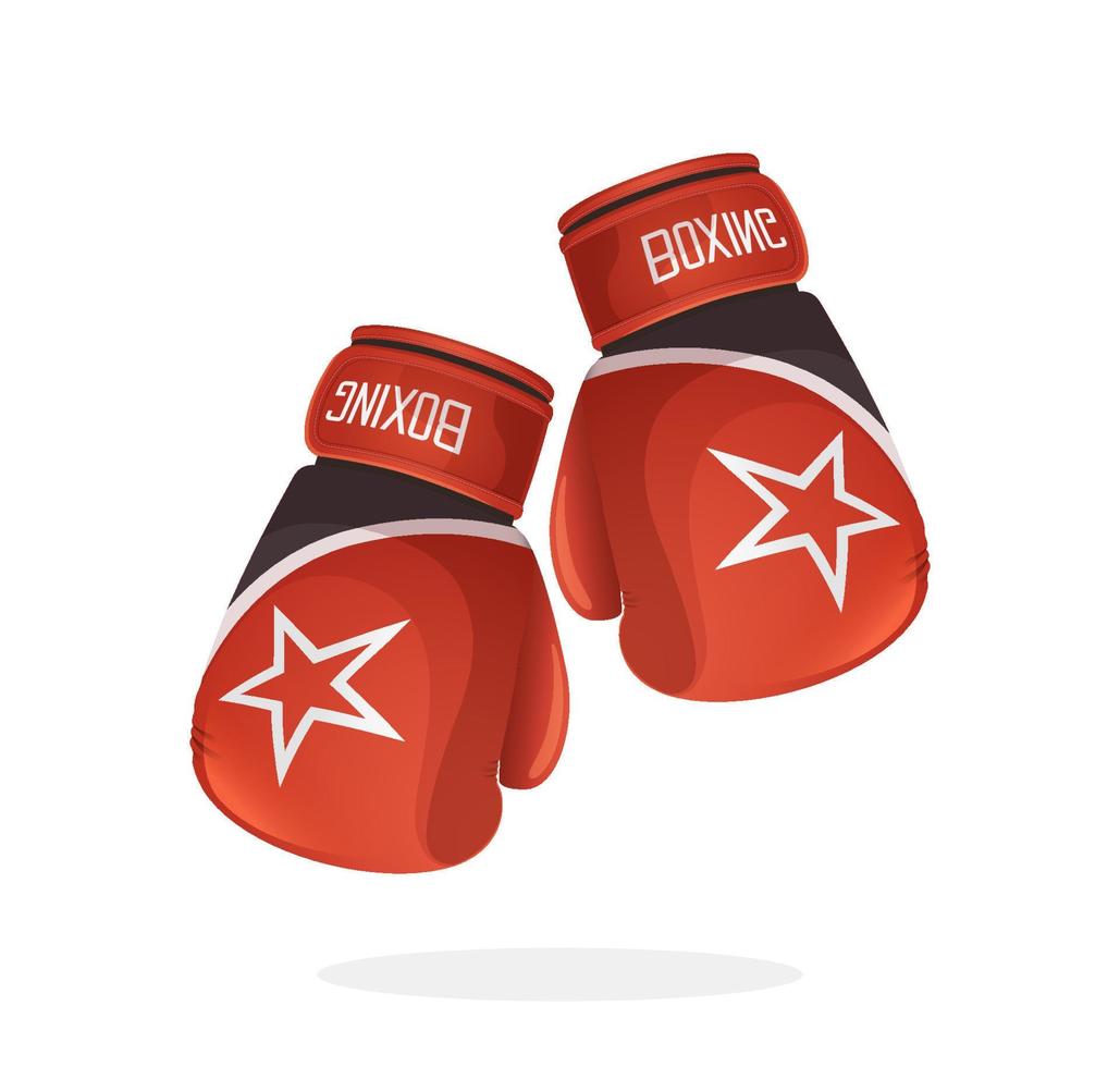 deux gants de boxe vecteur