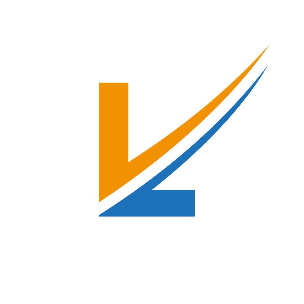 modèle de vecteur de logo lettre l design moderne et simple