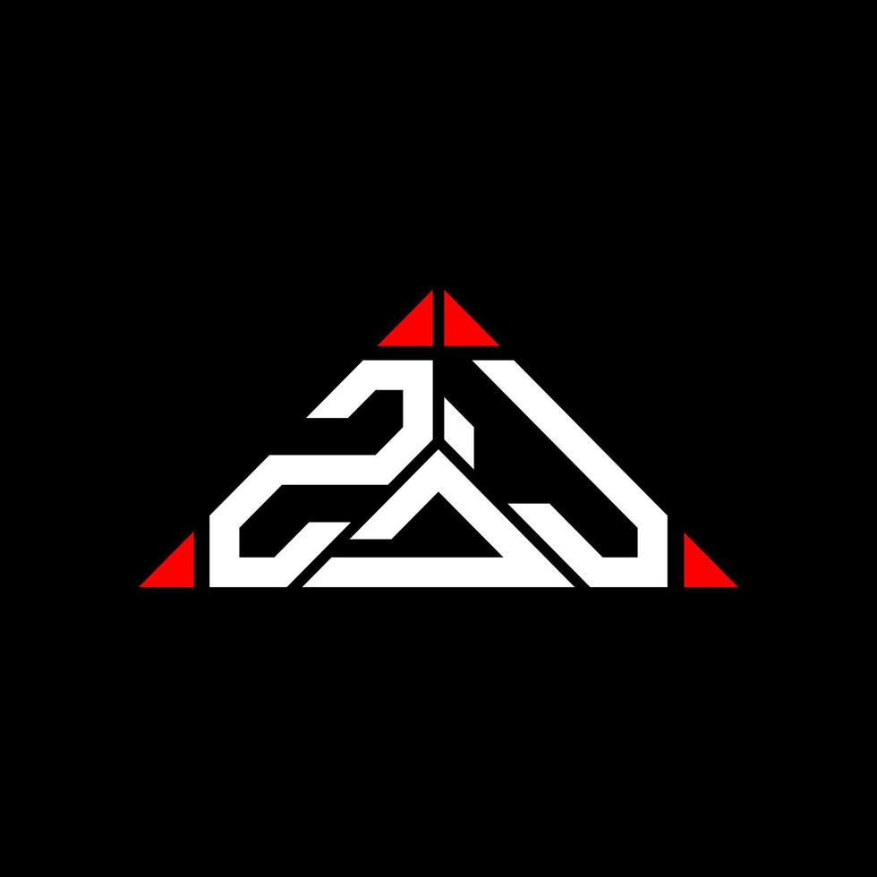 création de logo de lettre zdj avec graphique vectoriel, logo zdj simple et moderne. vecteur