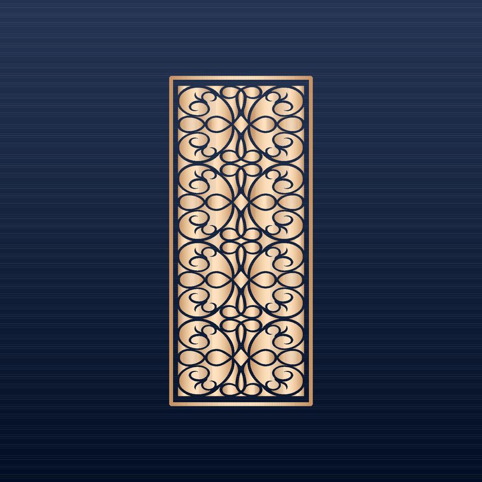 motifs avec fond blanc, vecteurs islamiques avec panneaux floraux pour la découpe laser cnc - modèle de motif décoratif découpé sans soudure - ensemble de panneaux découpés au laser, oriental vecteur