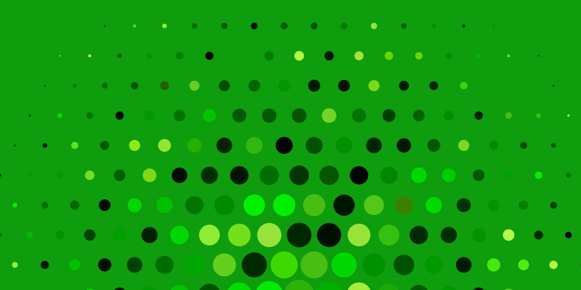 disposition de vecteur vert clair, jaune avec des formes de cercle.