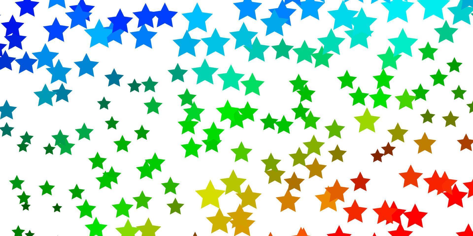 modèle vectoriel multicolore foncé avec des étoiles abstraites.