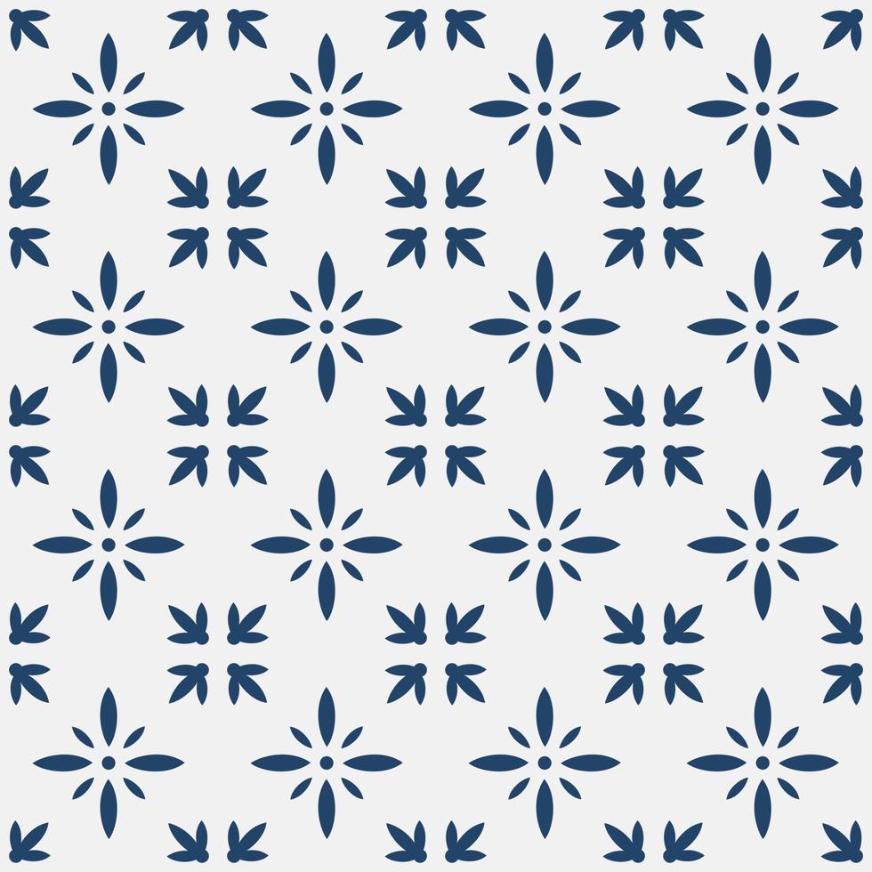 motif delft bleu et blanc vecteur