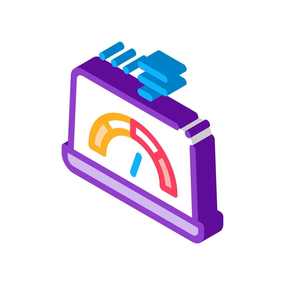 illustration vectorielle d'icône isométrique de site Web de charge à grande vitesse vecteur