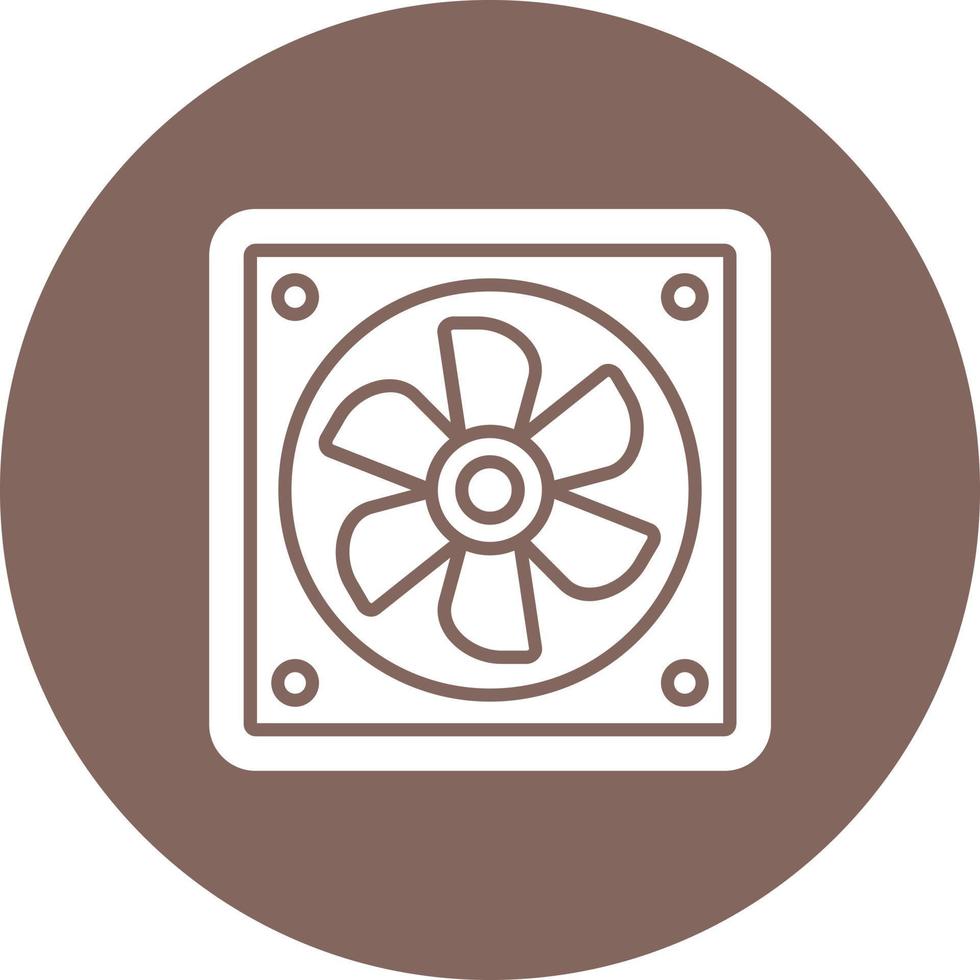 icône de fond de cercle de glyphe d'extracteur de tuyau vecteur