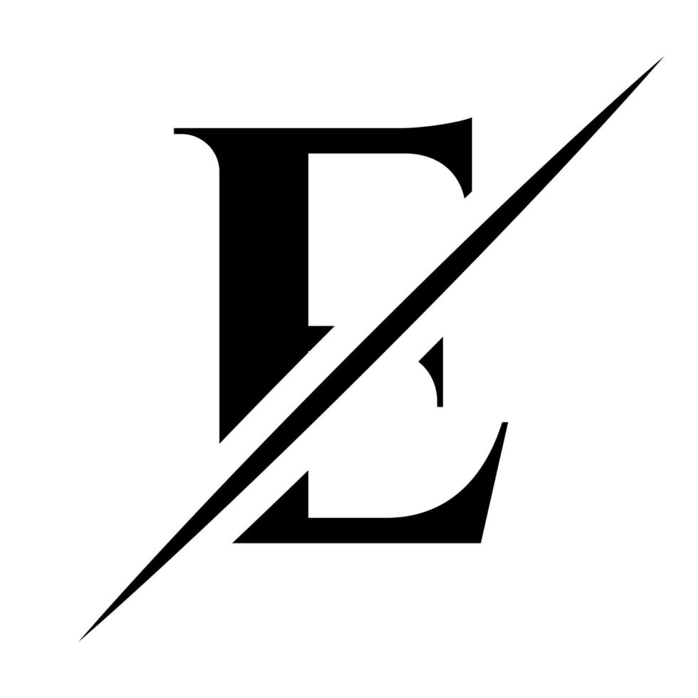 modèle de conception de logotype lettre monogramme e. création de logo de luxe, de beauté et de mode vecteur