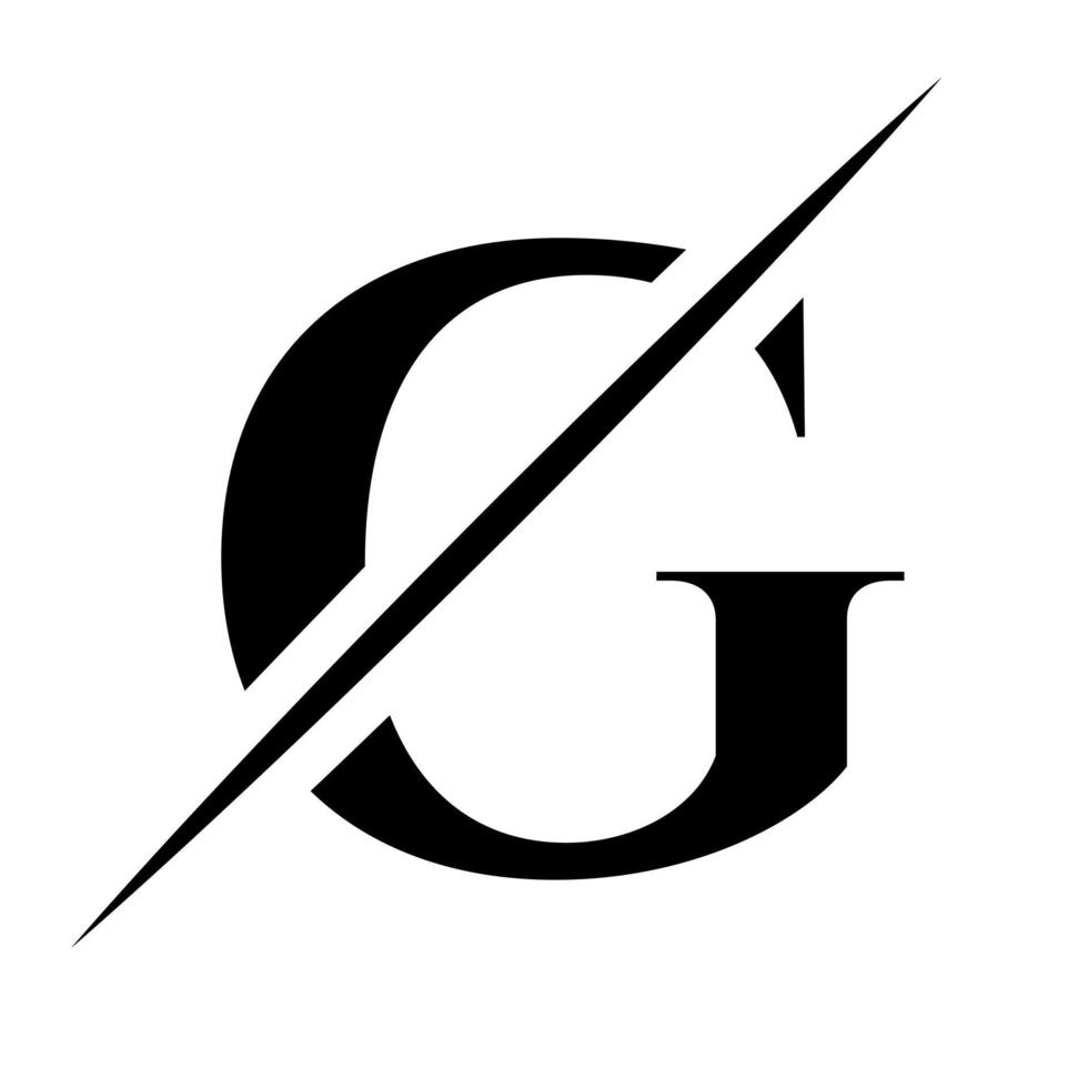 monogramme lettre g modèle de conception de logotype. création de logo de luxe, de beauté et de mode vecteur