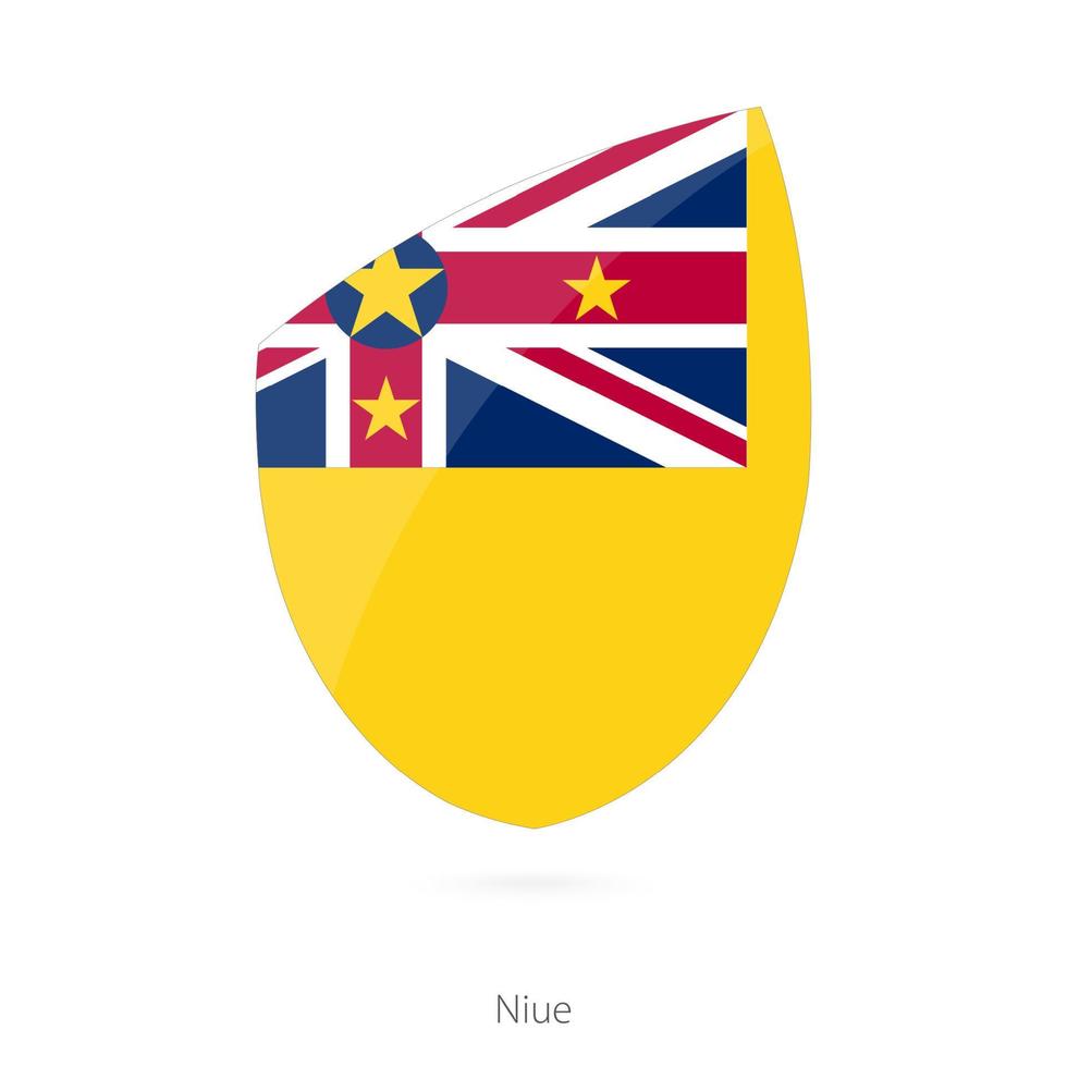 drapeau de niué. vecteur