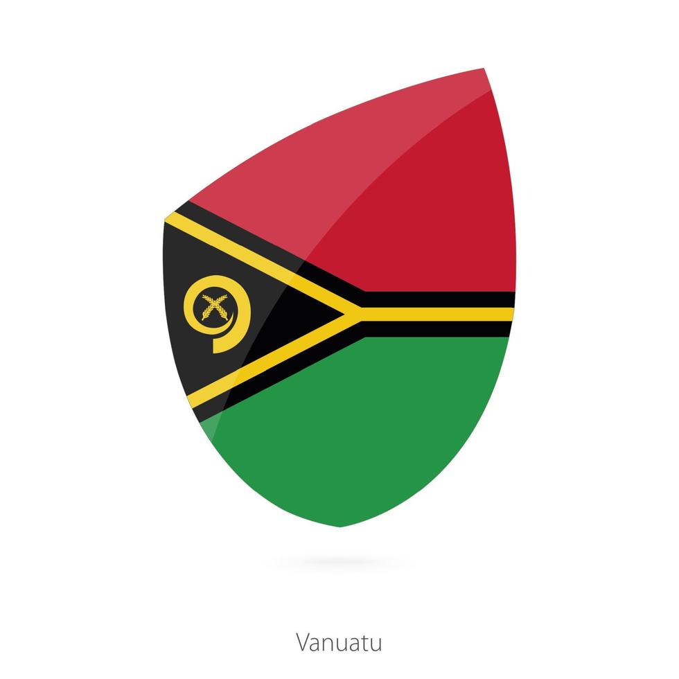 drapeau du vanuatu. vecteur