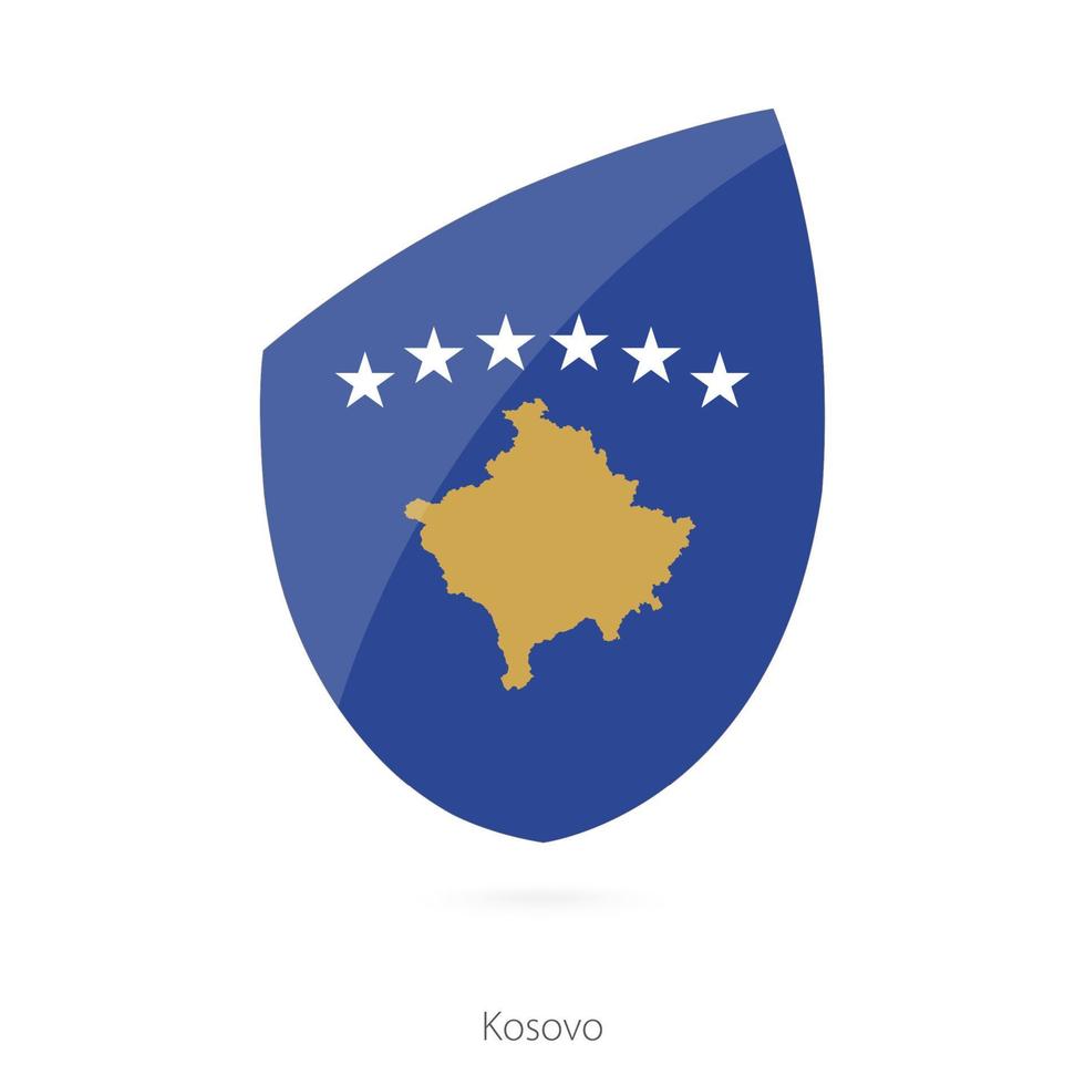 drapeau du kosovo. vecteur