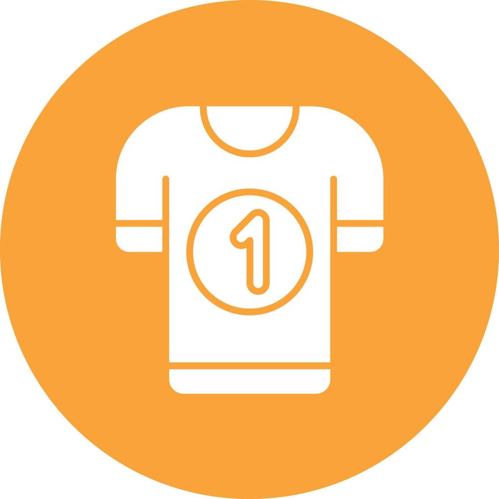 icône de fond de cercle de glyphe de maillot de hockey vecteur