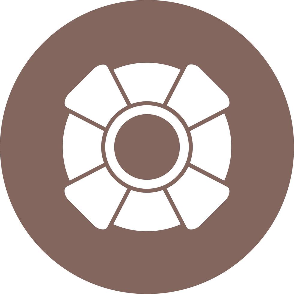 icône de fond de cercle de glyphe de natation de sauvetage vecteur