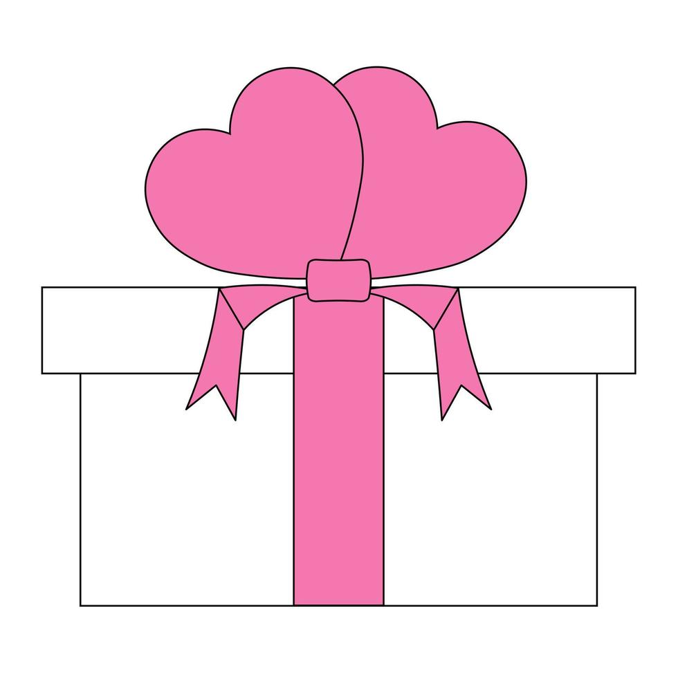 illustration simple de l'icône du cœur pour st. La Saint-Valentin vecteur