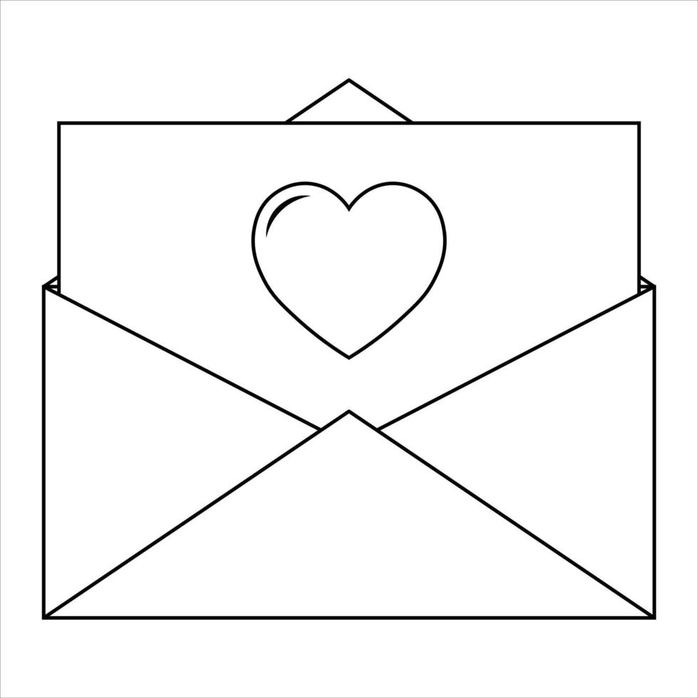 illustration simple de l'icône du cœur pour st. La Saint-Valentin vecteur