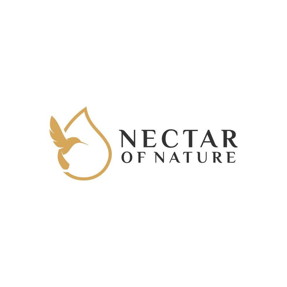création de logo nectar de la nature vecteur